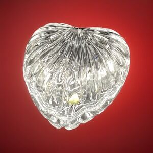 Crystal Heritage Lead Crystal Heart Shaped Trinket Box‎